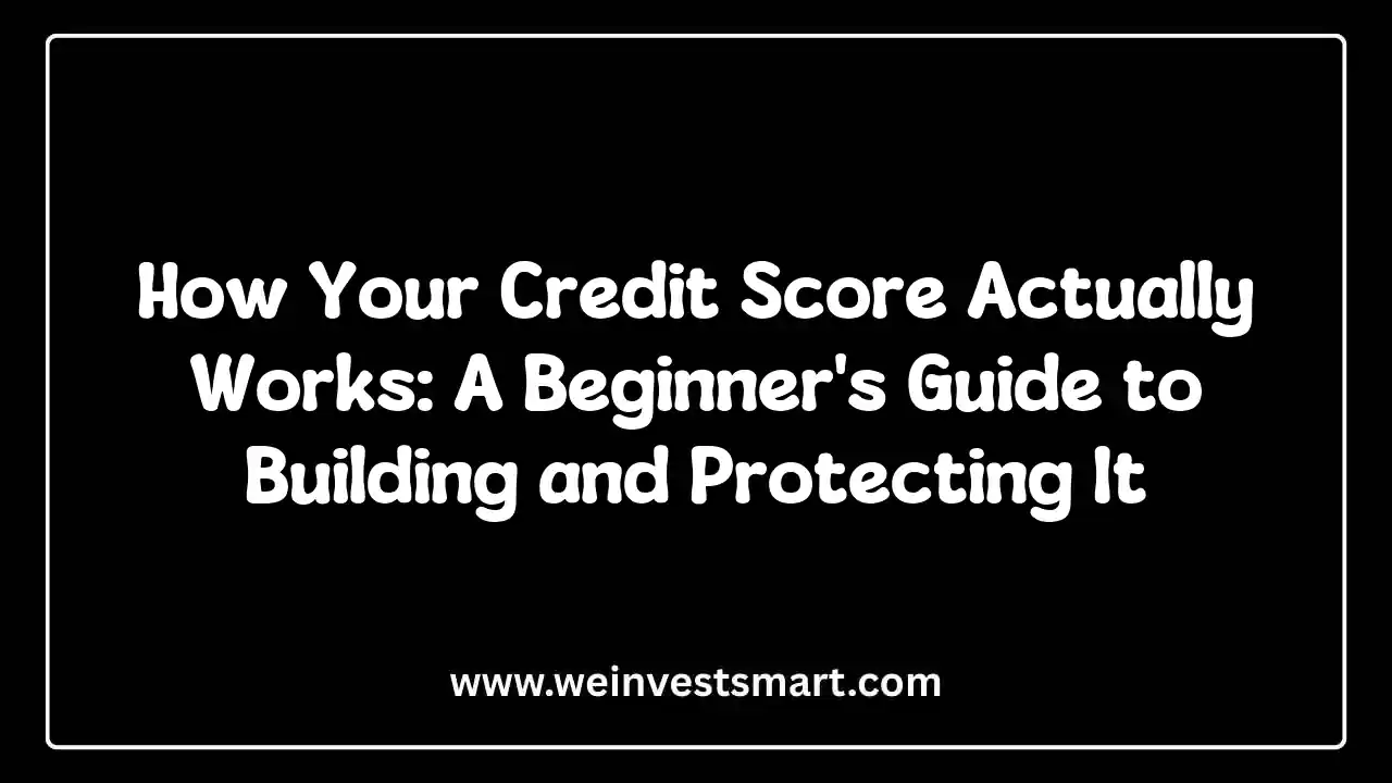 How Your Credit Score Actually Works: A Beginner's Guide to Building and Protecting It