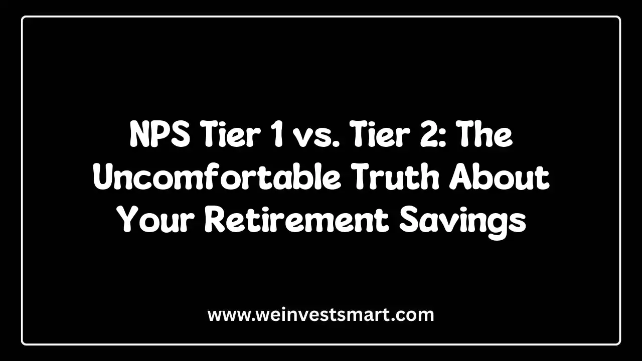 NPS Tier 1 vs. Tier 2: The Uncomfortable Truth About Your Retirement Savings